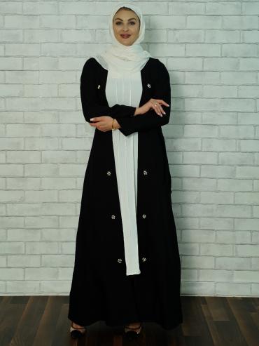 Bulk Elegant CEY Modest Dress with a Shrug Pearls on the Front and a Belt