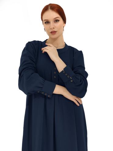 Bulk Gorgeous Abaya with Show Buttons in Navy Blue