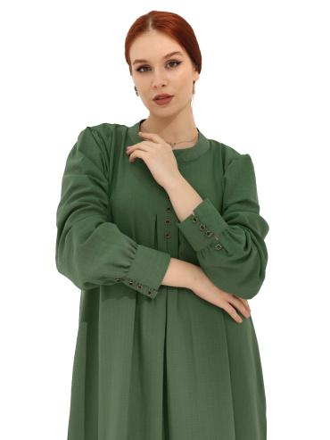 Bulk Gorgeous Abaya with Show Buttons in Olive 