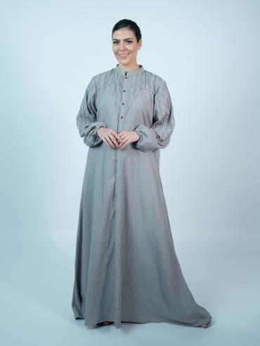 Bulk Glorious Abaya with Designed Stitching and Show Buttons
