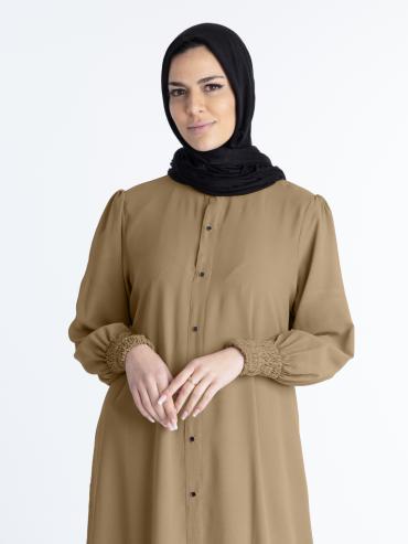 Bulk Magnificent Nayla Abaya in Beige