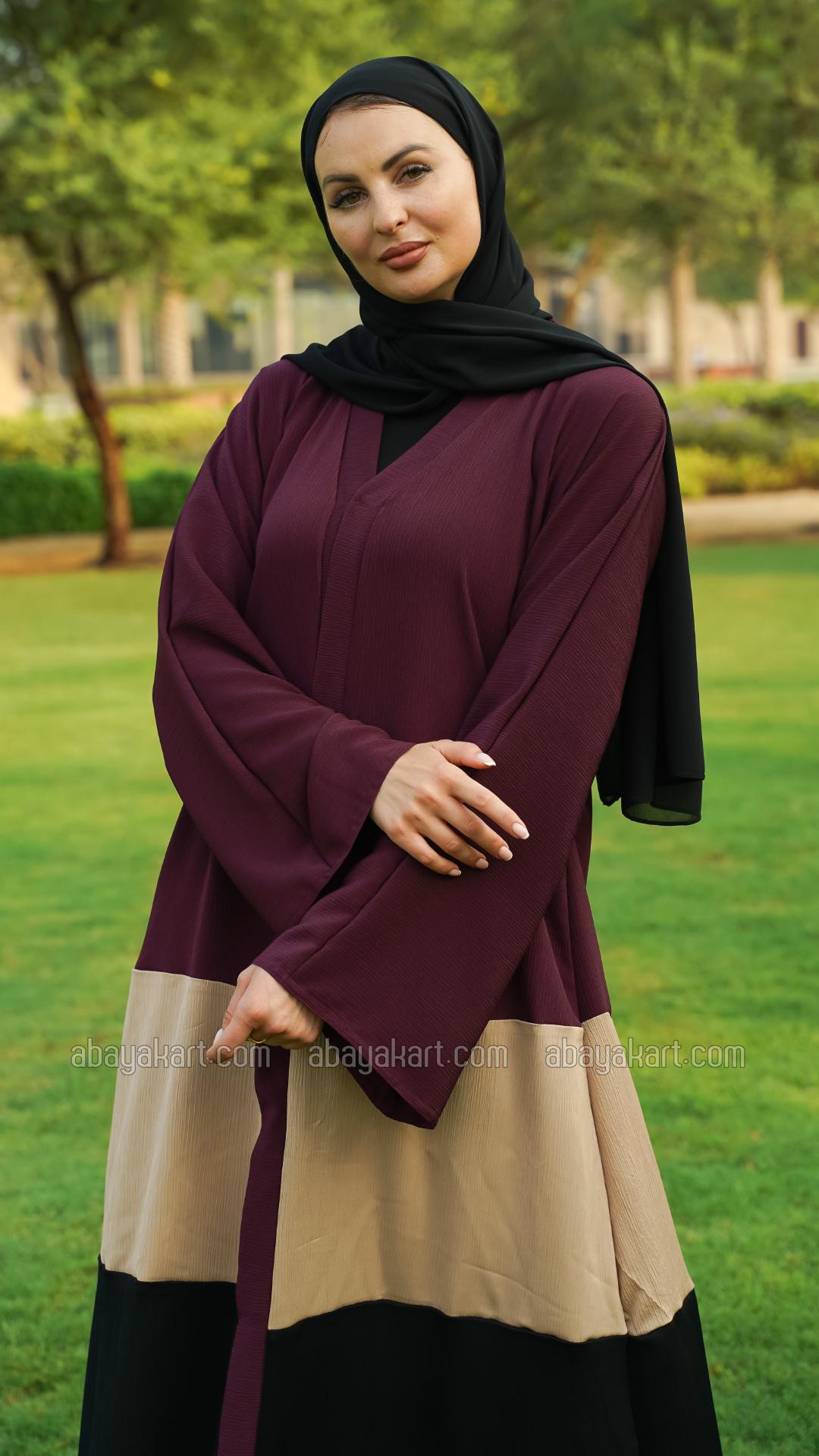 Bulk Zoom Simple Front Open Abaya in Multi Colour