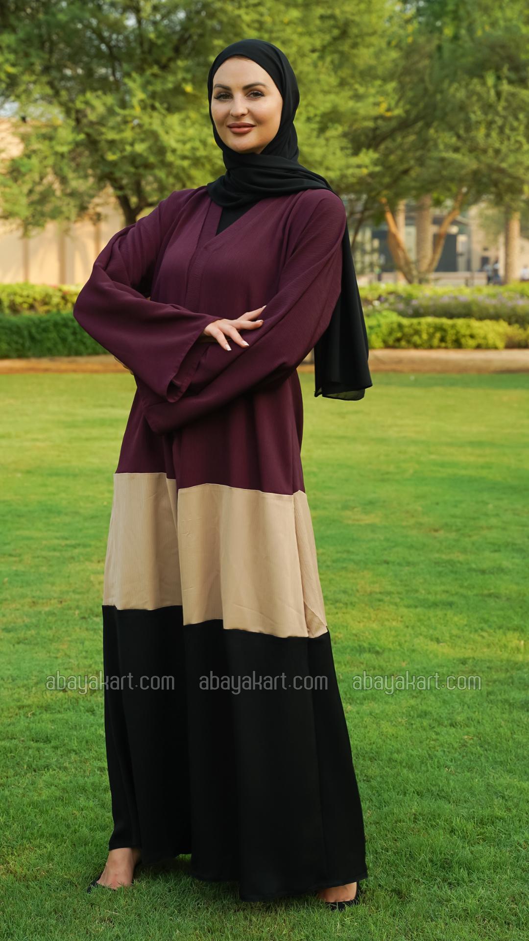 Bulk Zoom Simple Front Open Abaya in Multi Colour