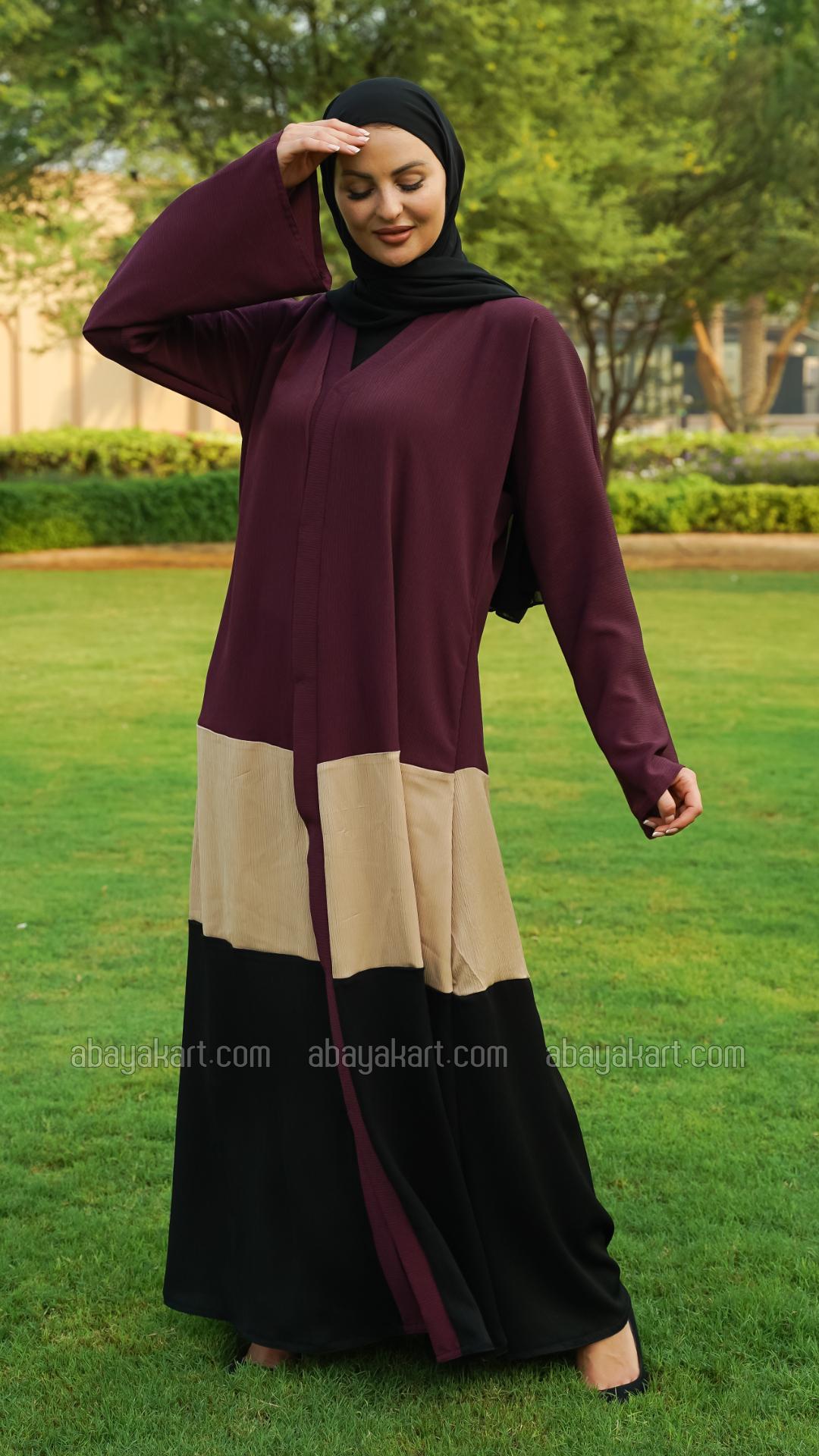Bulk Zoom Simple Front Open Abaya in Multi Colour