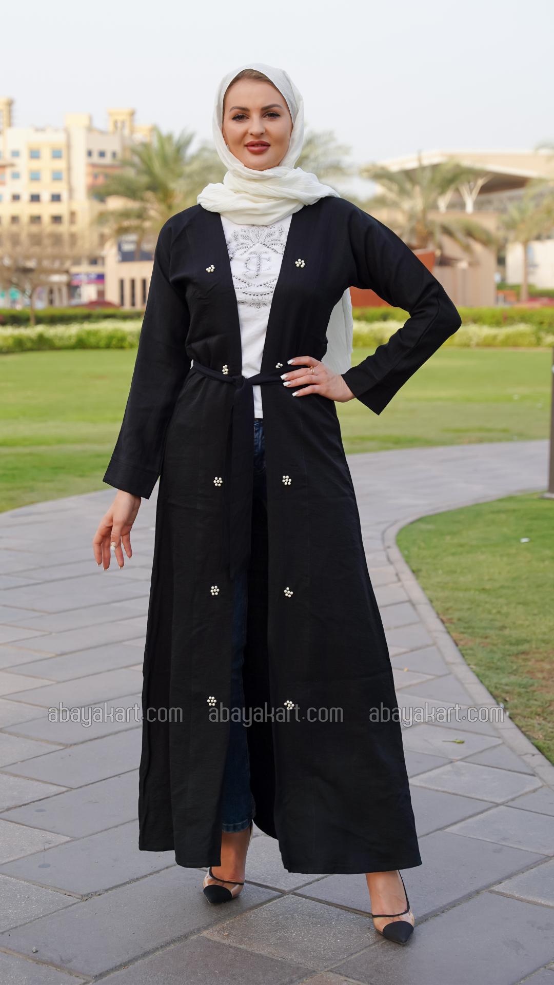 Bulk Stylish Shrug with Pearl Work on the Front and a Band