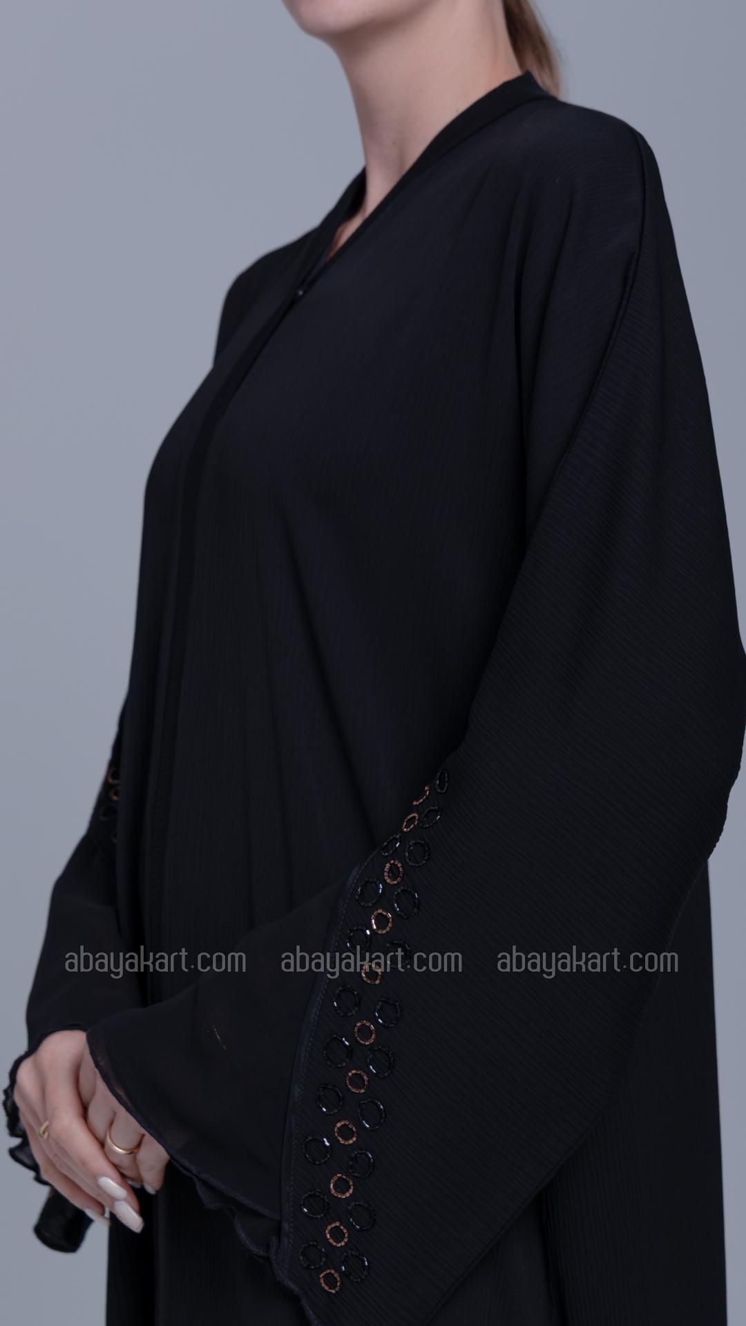 Bulk  Abaya with Handwork in Black