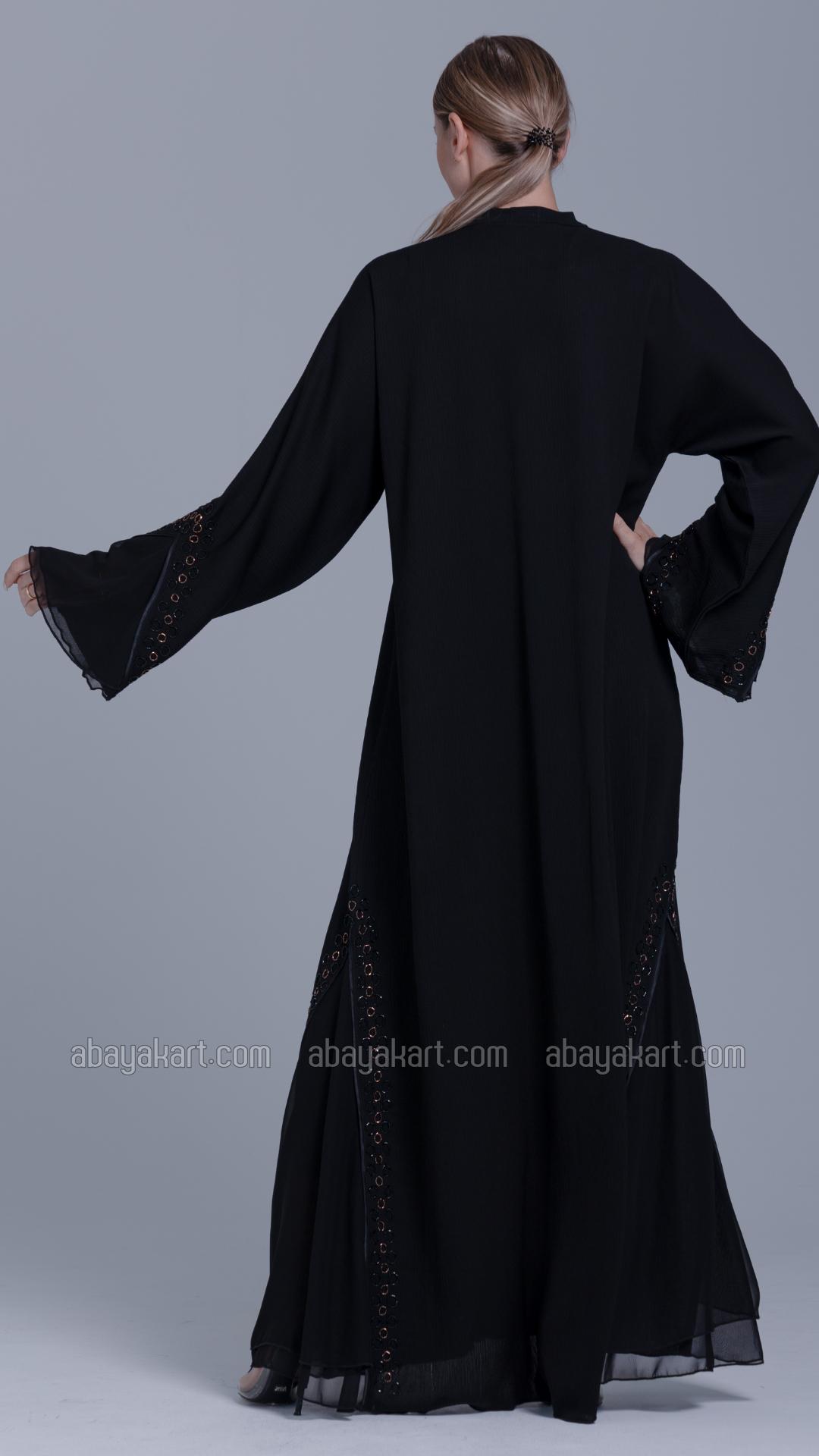 Bulk  Abaya with Handwork in Black