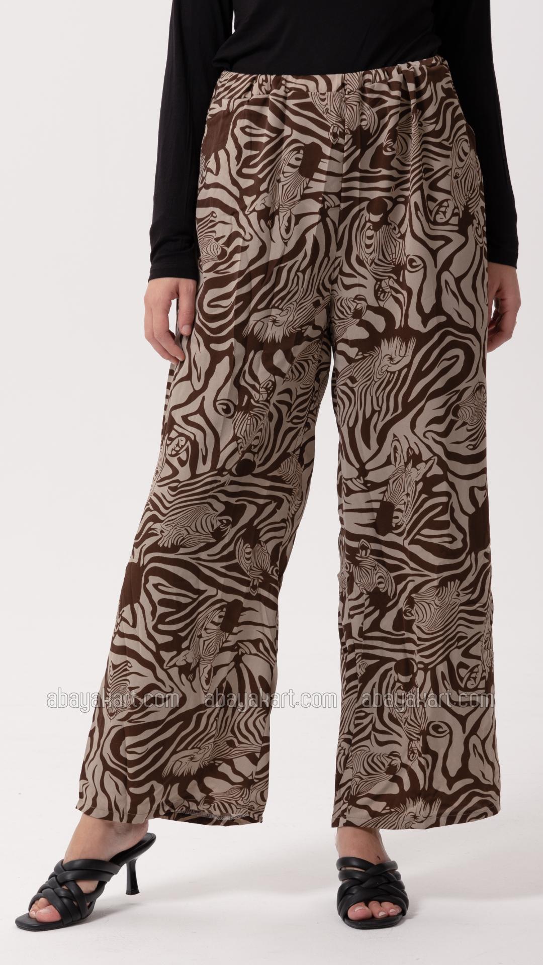 Bulk Printed Coord Set In Brown