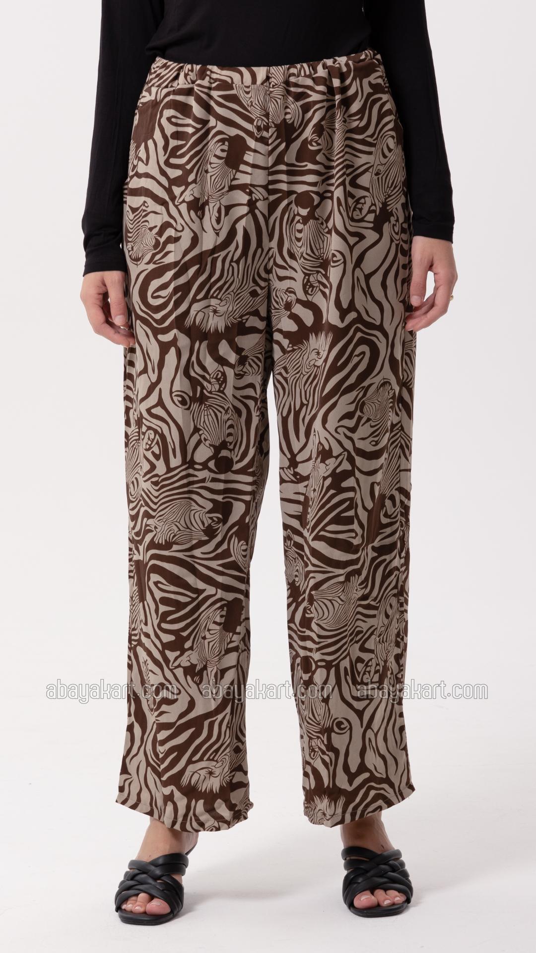 Bulk Printed Coord Set In Brown