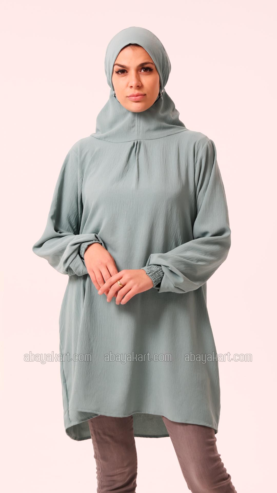 Bulk Premium Islamic Travel Prayer Dress In Teal
