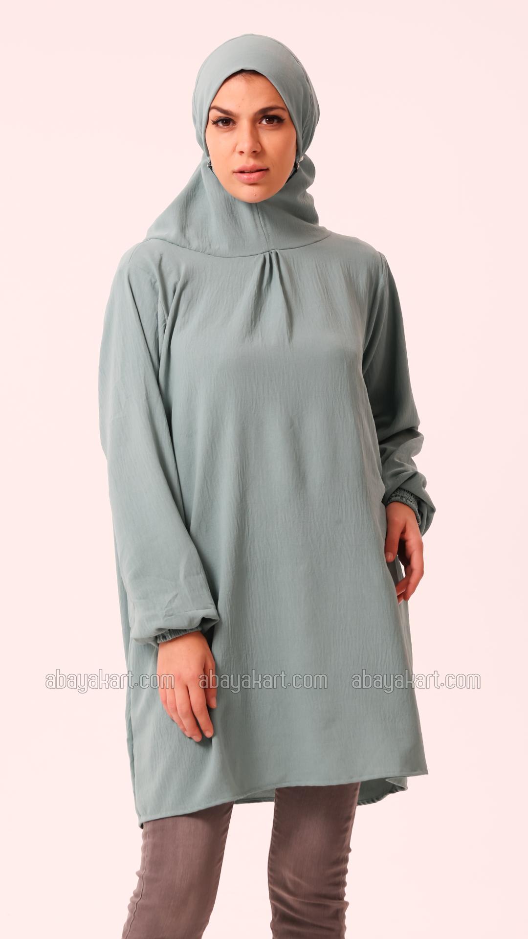 Bulk Premium Islamic Travel Prayer Dress In Teal