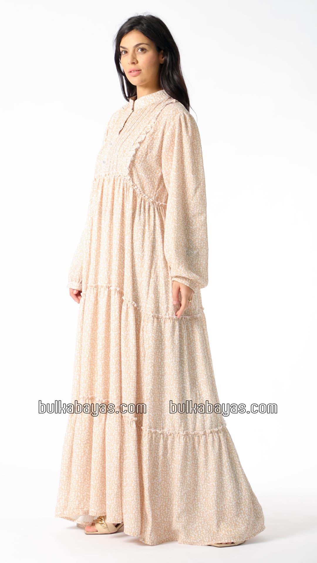 Bulk Simple Modest Dress In Cream