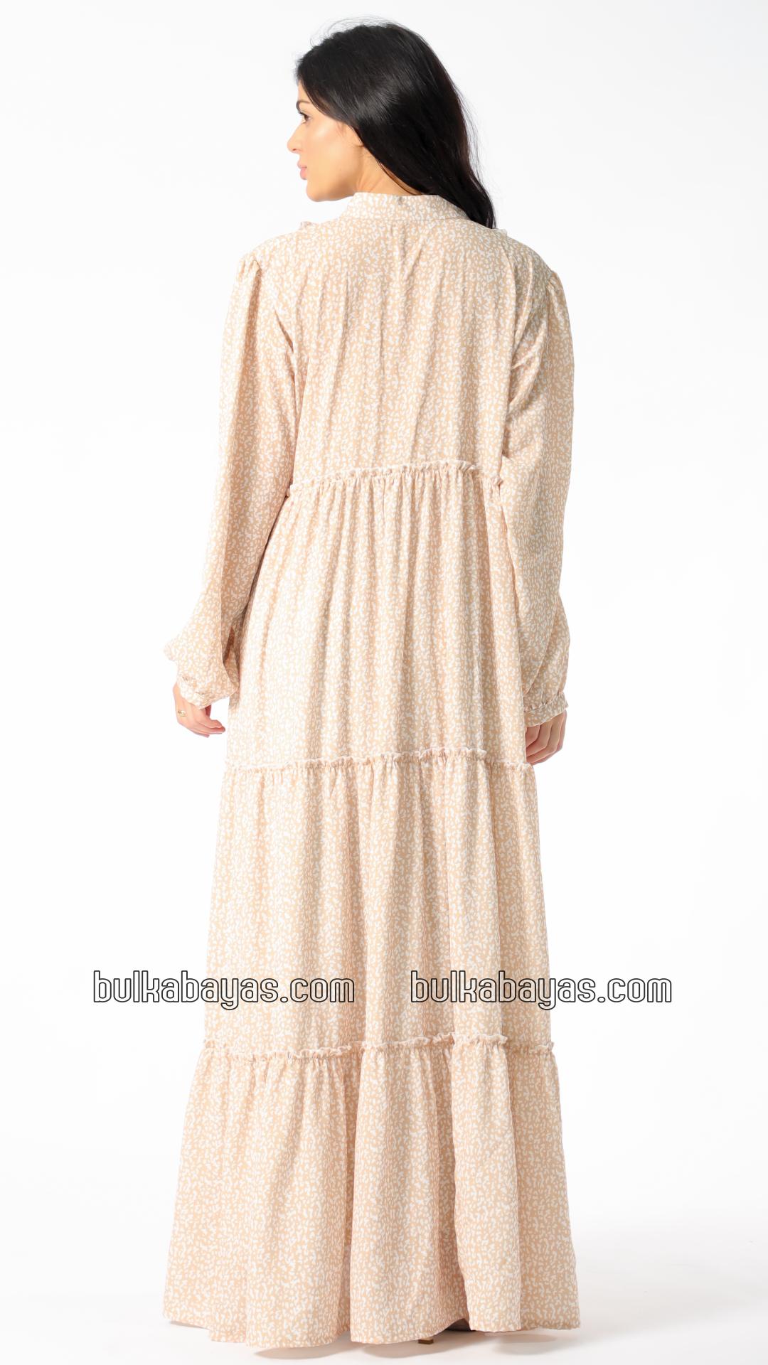 Bulk Simple Modest Dress In Cream