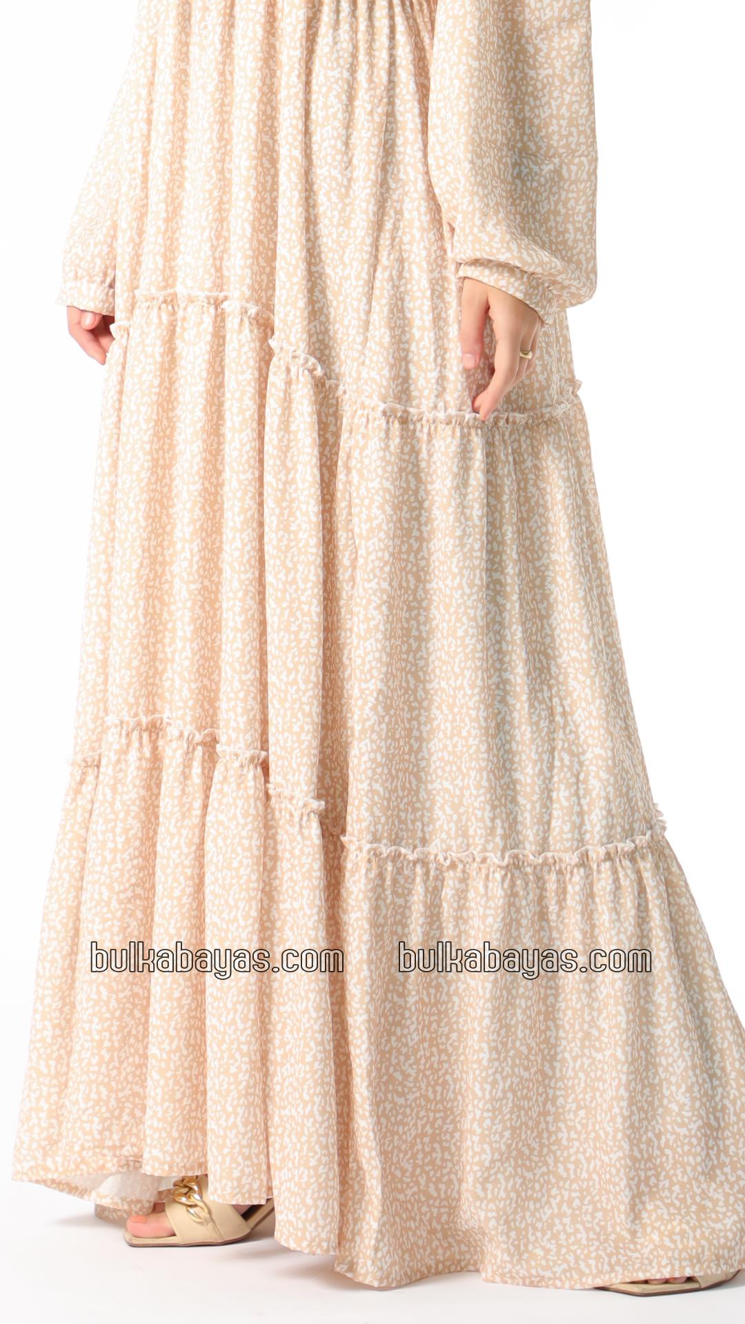 Bulk Simple Modest Dress In Cream
