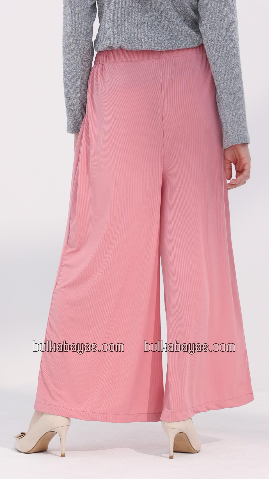 Bulk Elegant Women Palazzos In Salmon Pink