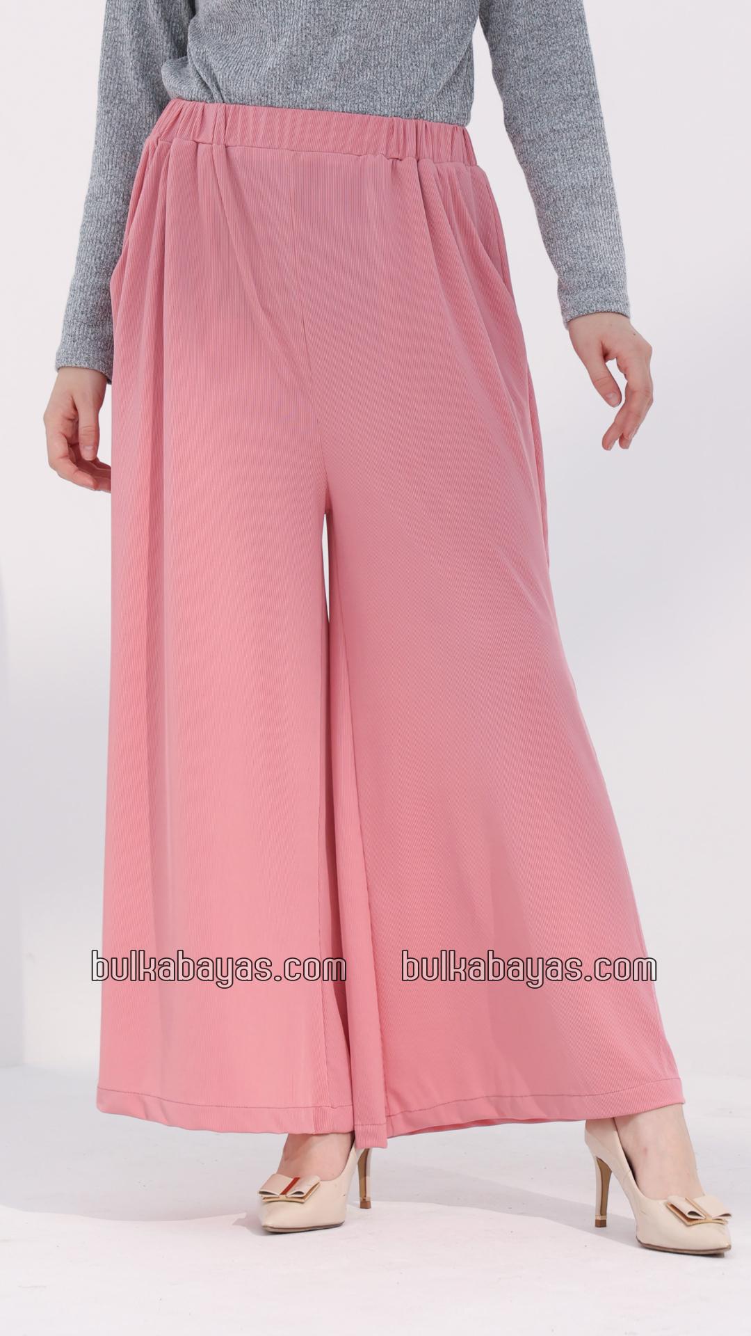 Bulk Elegant Women Palazzos In Salmon Pink