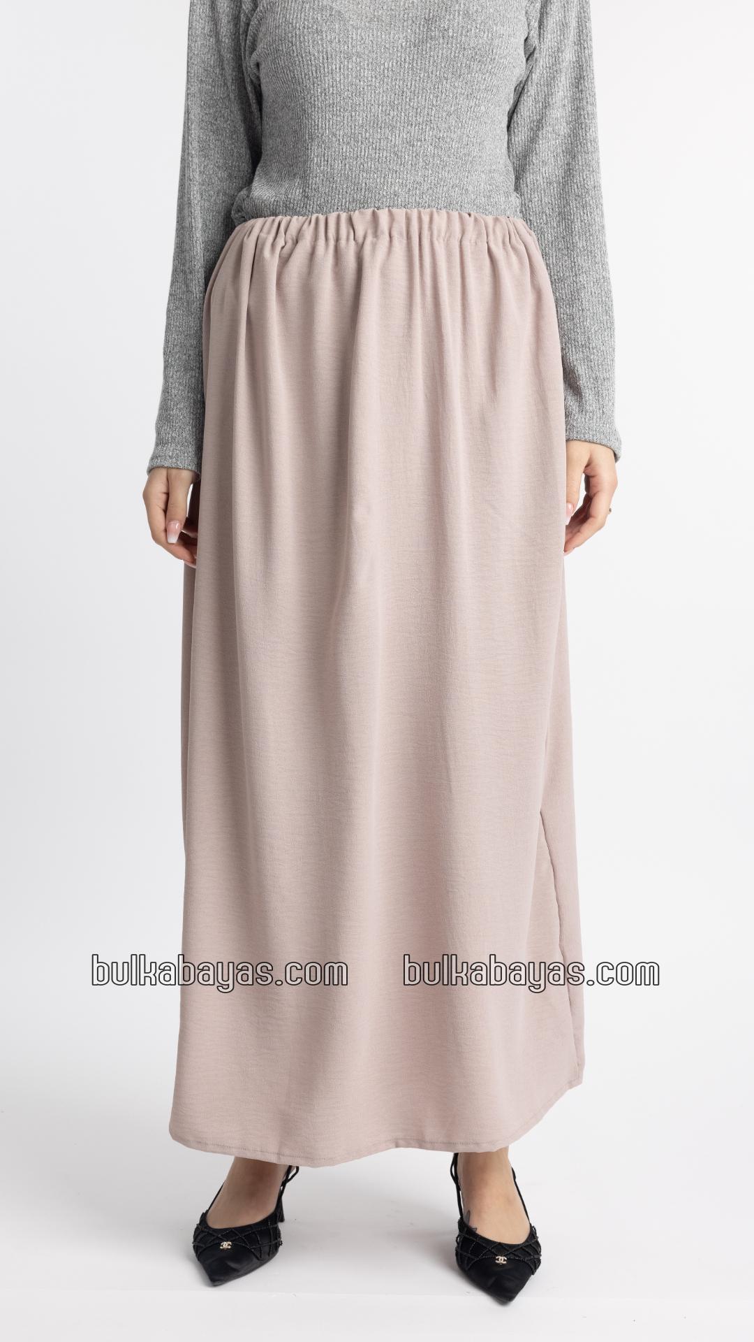 Bulk Glorious TwoPiece Skirt Abaya in Maroon and Almond
