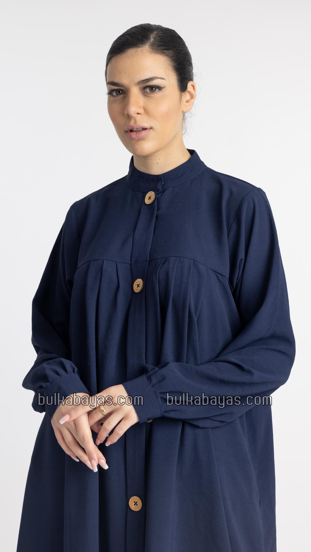 Bulk Modest Tunic Coord Set In Navy Blue  Almond