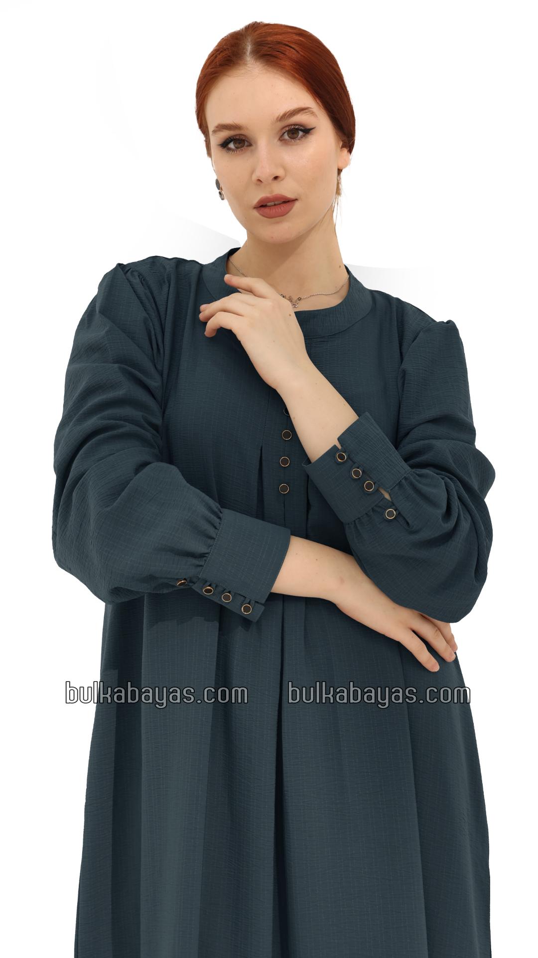 Bulk Gorgeous Abaya with Show Buttons in Dark Grey