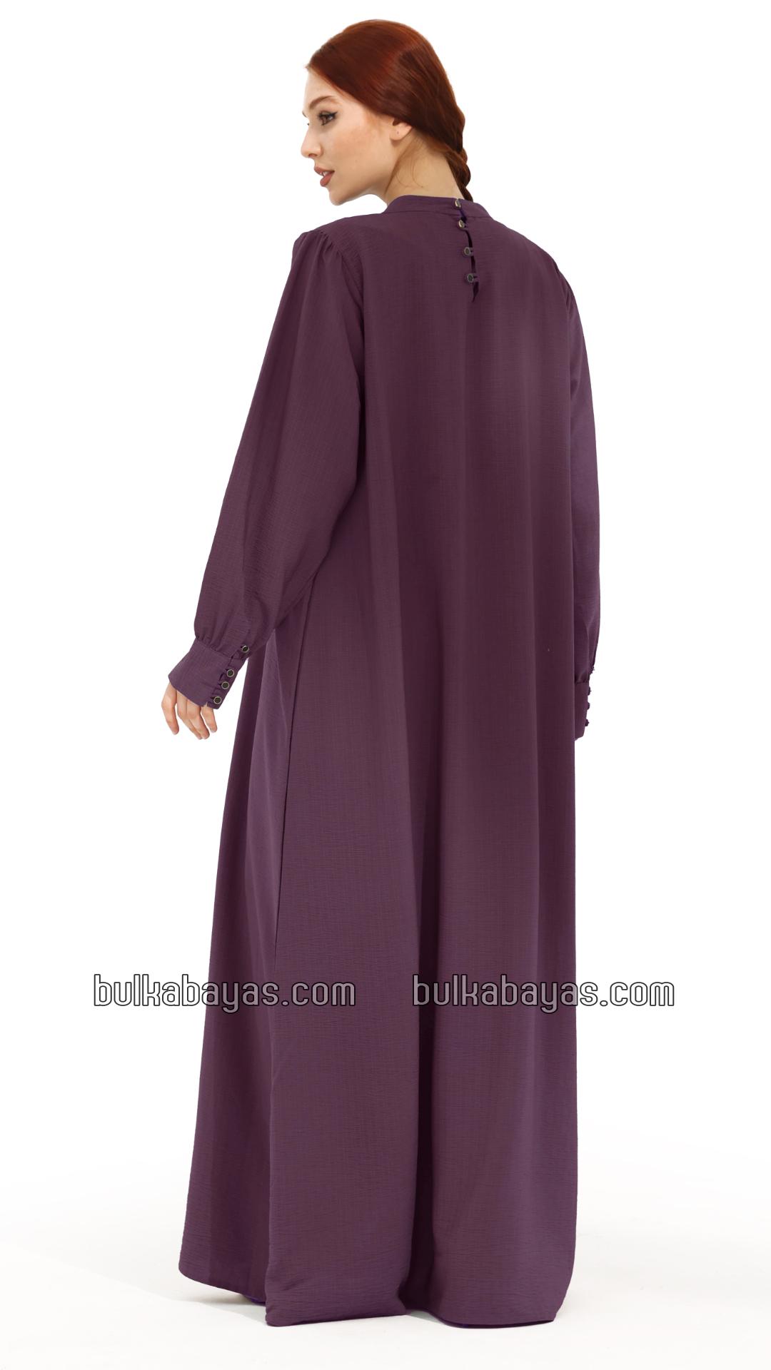 Bulk Gorgeous Abaya With Show Buttons In Lavender 
