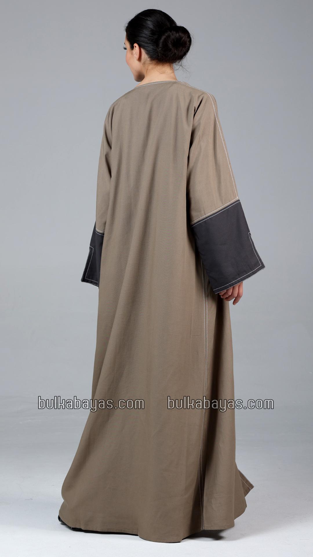 Bulk Elegant Front Open Linen Abaya
