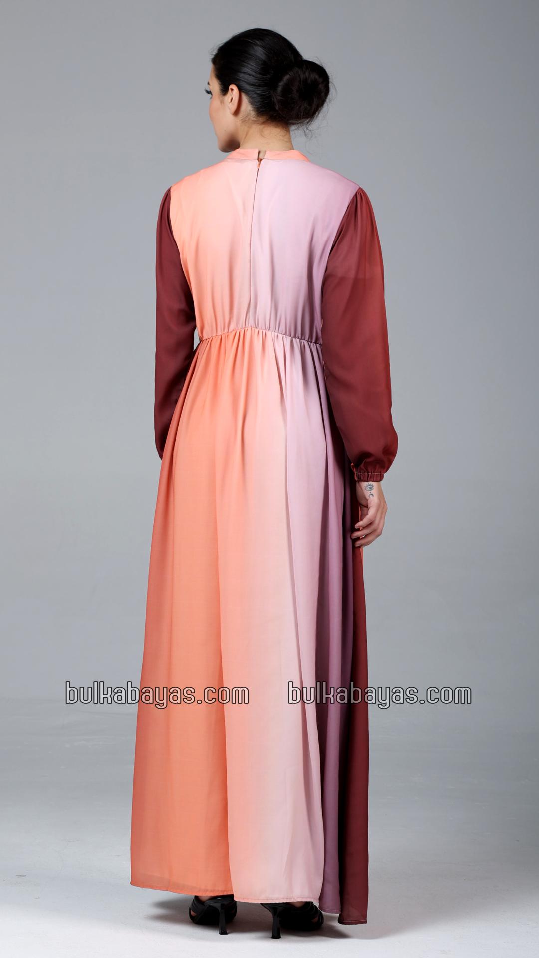 Bulk Ombre Flared Gown