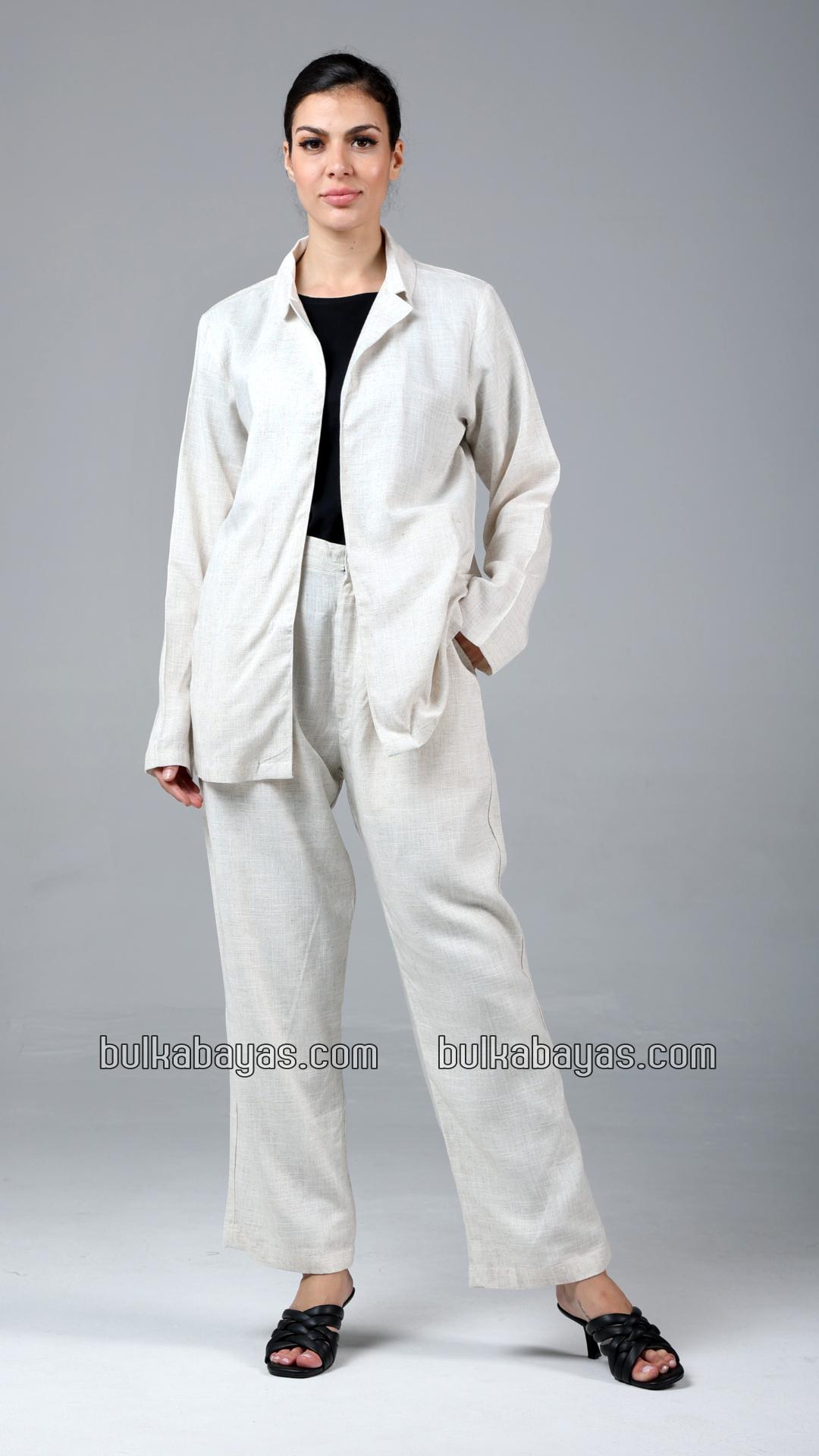 Bulk Formal  Three  Piece Linen Suit Set