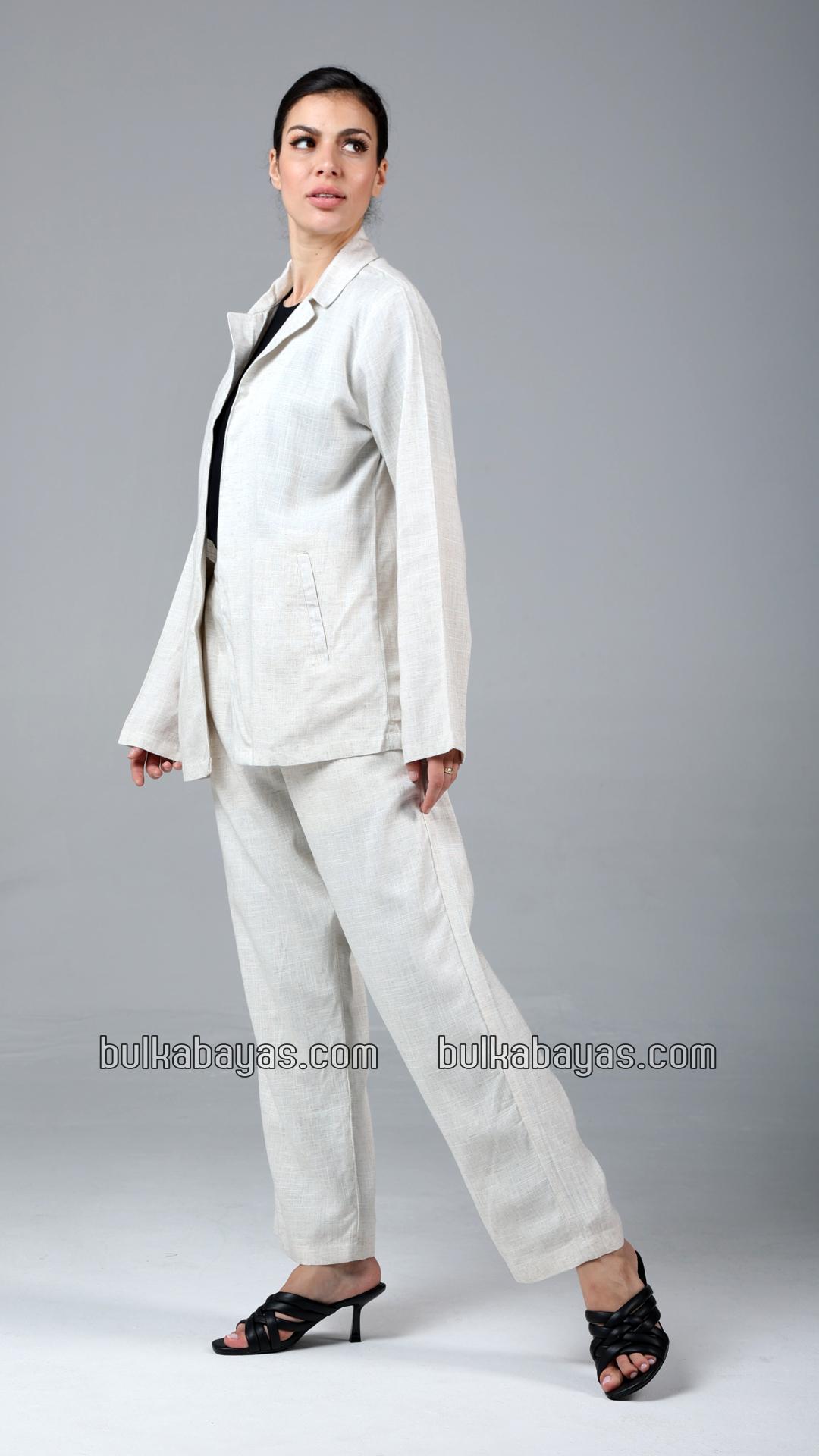 Bulk Formal  Three  Piece Linen Suit Set