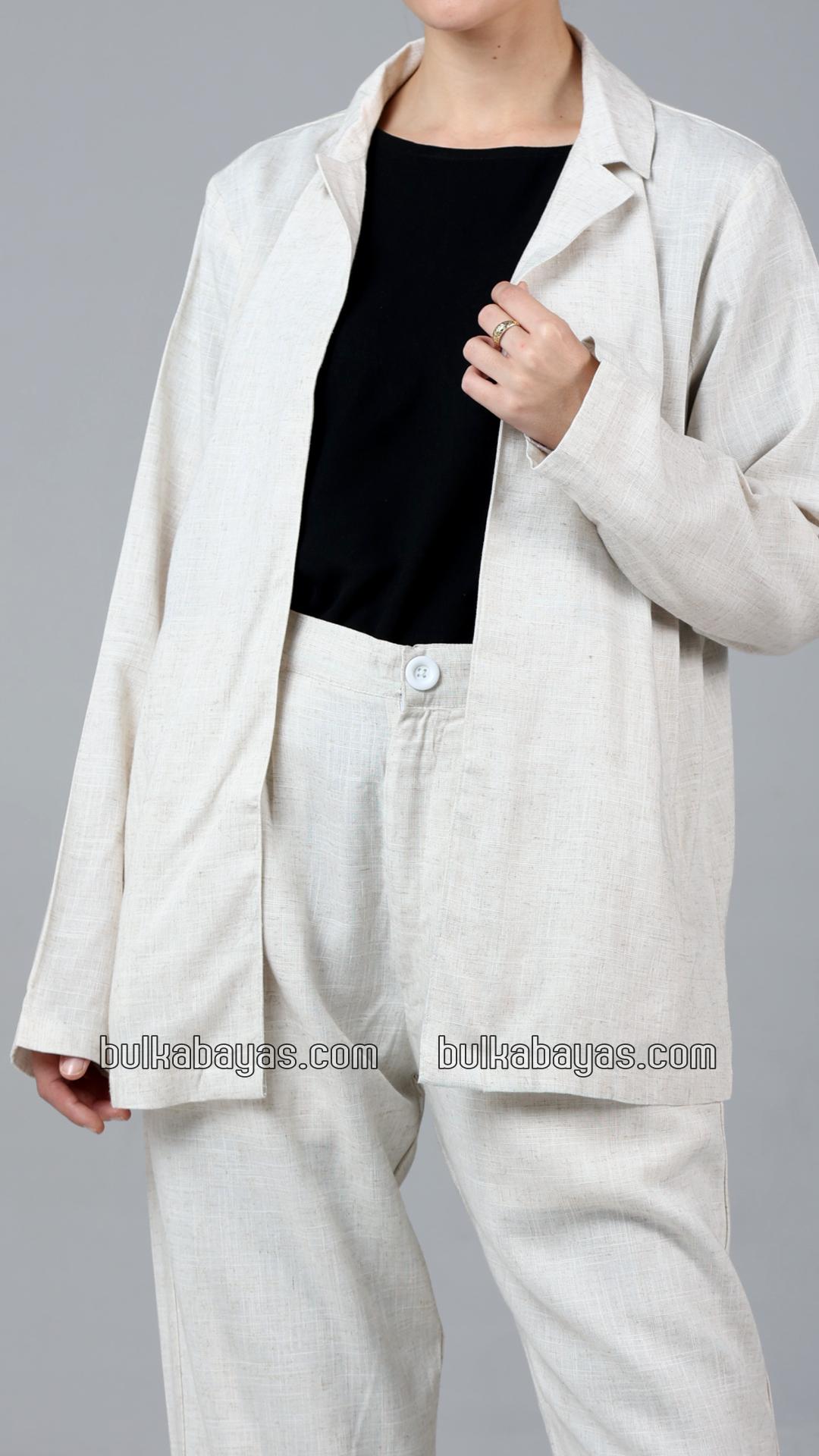 Bulk Formal  Three  Piece Linen Suit Set