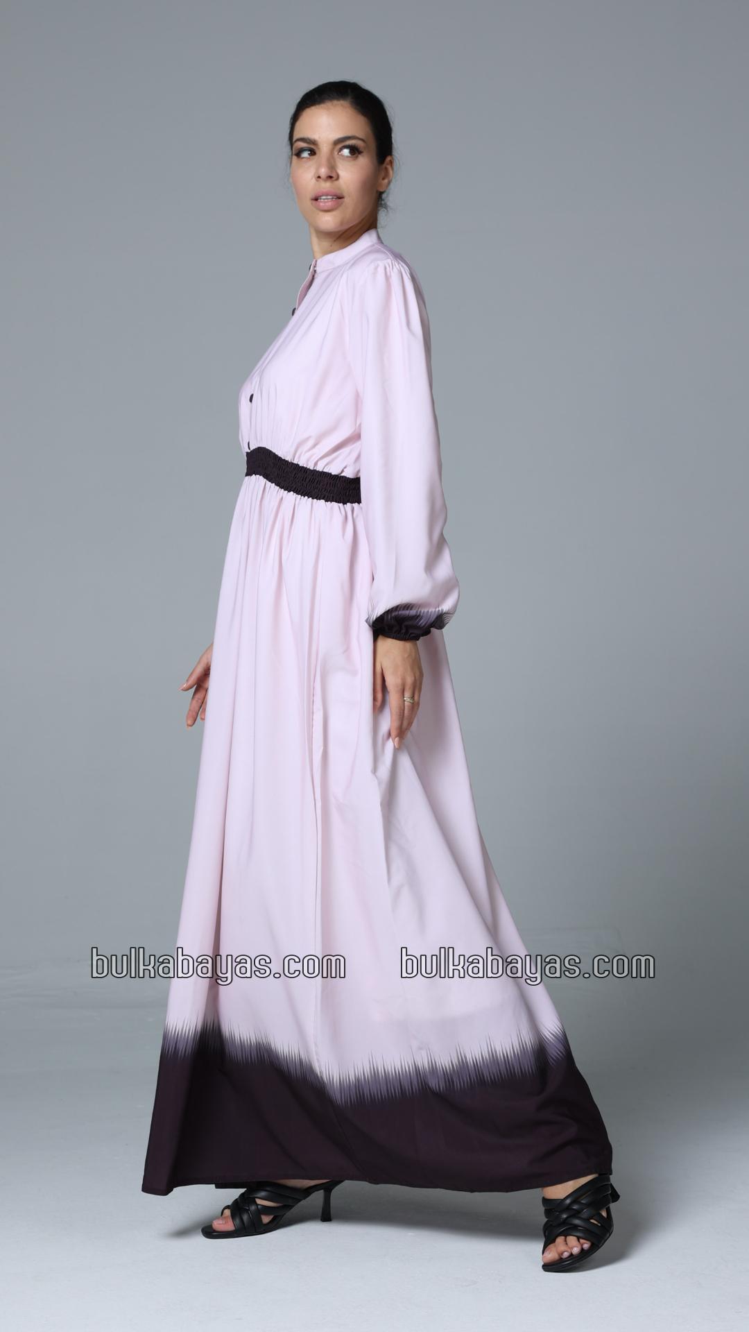 Bulk Fabulous MultiColored Ombre Modest Dress