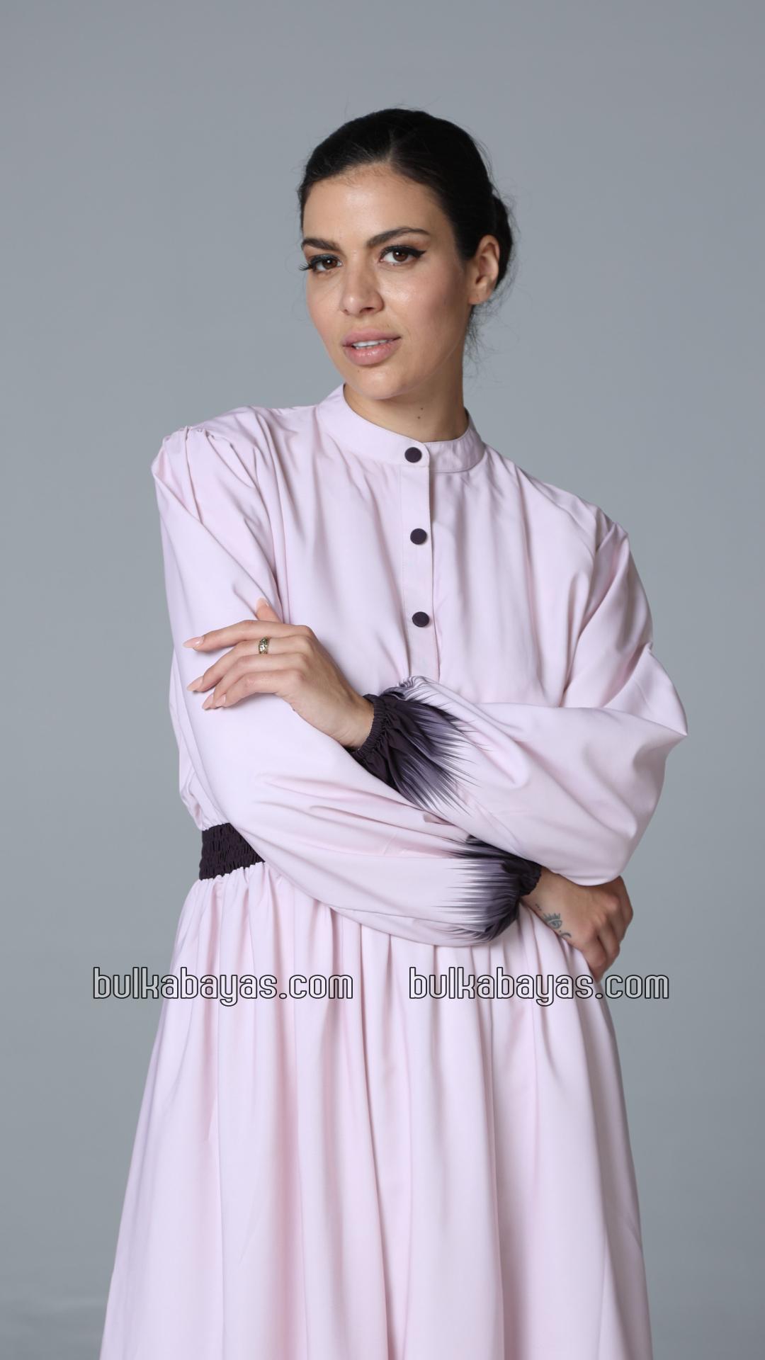 Bulk Fabulous MultiColored Ombre Modest Dress