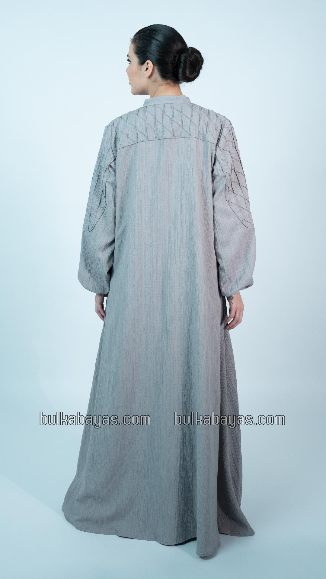 Bulk Glorious Abaya with Designed Stitching and Show Buttons